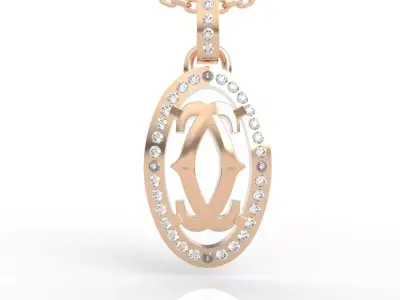 Cameo Style Diamond Jewelry 3D Model Elegant Mastery 3D print model