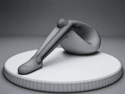 modern Abstract sculpture 06 3D model