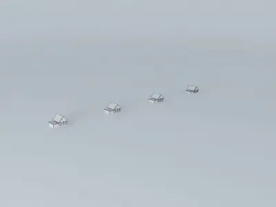 A Row of houses Free 3D model