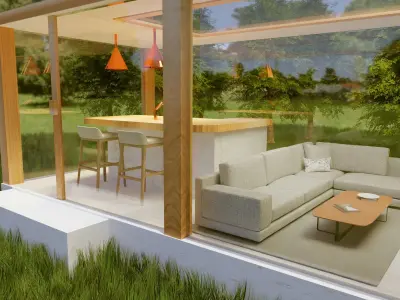 Forest Cabin 3D model