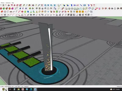 entrance landmark showcase 3D model