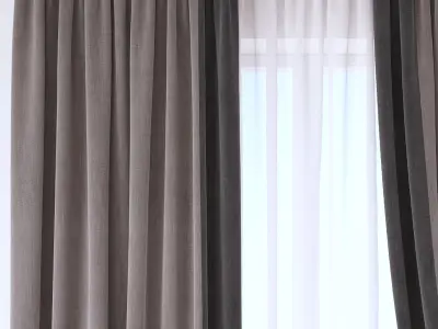 Set 99 Curtains 3D model