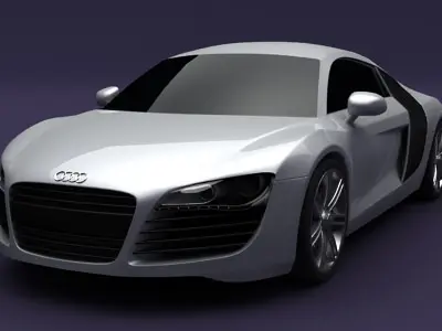 Audi R8 Lemans 3D model