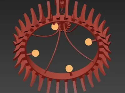 CURREY AND COMPANY COQUETTE CHANDELIER 3D model