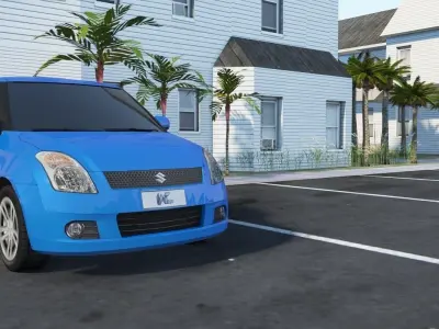 Maruti Swift Low-poly 3D model