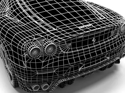 FERRARI F430 Low-poly 3D model