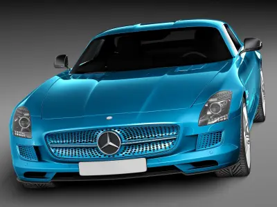 Mercedes-Benz SLS AMG Coupe Electric Drive 2014 3D model