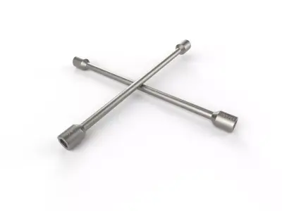 Lug Wrench M01 Low-poly 3D model