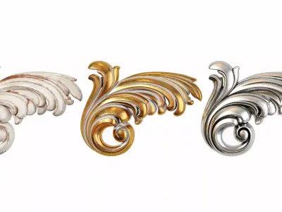 Classic carved 133 3D model