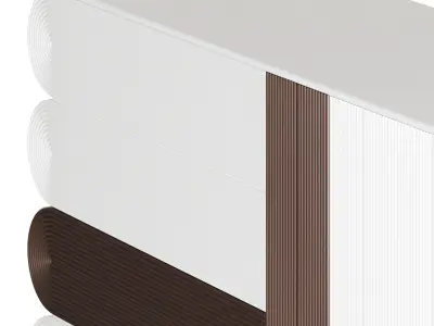 Modern White Sideboard 3D model