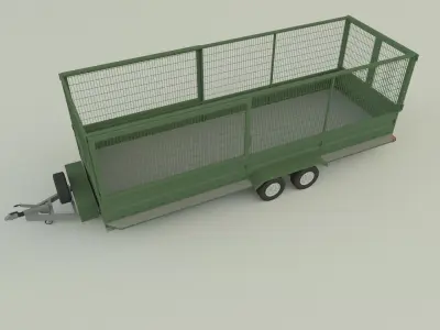 cage trailer 3D model