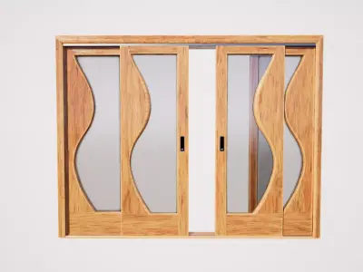 Sliding door 06 3D model