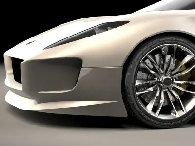 Generic sports car 04 3D model