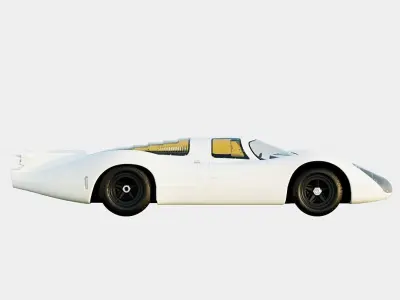 Porsche 908 LH 1969 No Livery Low-poly 3D model