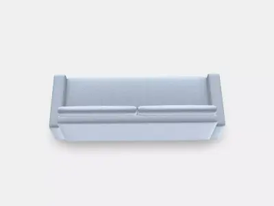 GRALVIKEN 3-seat sofa-bed Low-poly 3D model