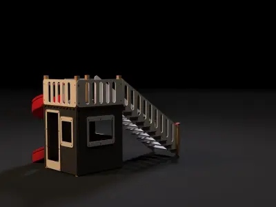 children playhouse pirates 3D model