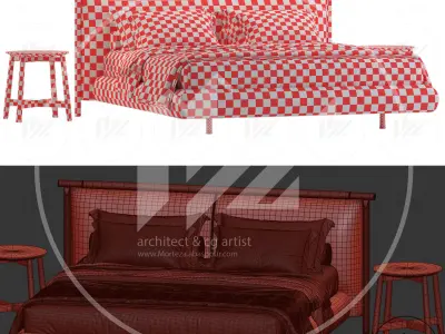 Ditreitalia NATHAN Bed No2 3D model