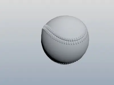baseball ball 3D model