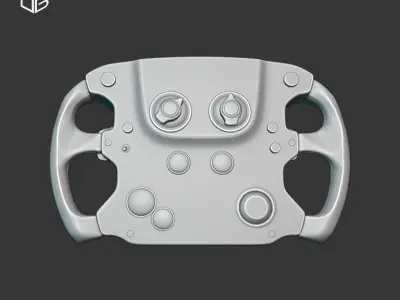 STEERING WHEEL MCLAREN P1 GTR 3D print model