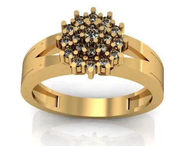 daimond ring Free 3D print model buy