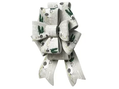 Christmas Bow Ribbon 39 Low-poly 3D model