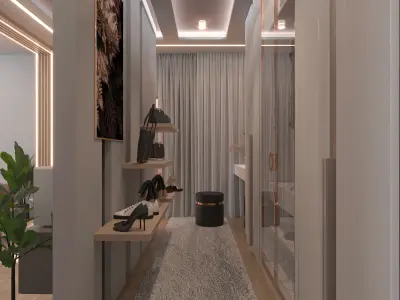 luxury bedroom 3D model buy