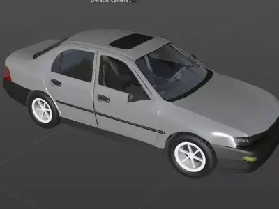 High Poly 3d Toyota 1997 Vehicle Model for Game  3D model
