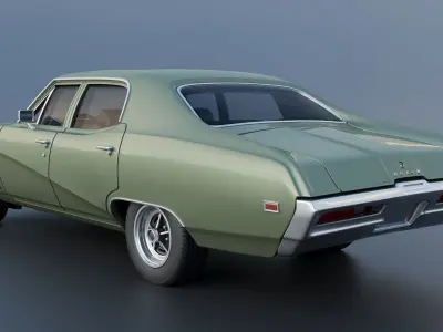 Buick Skylark 4 Door Sedan 1969 3D print model