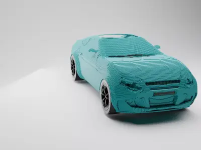 Minecraft car 3D model