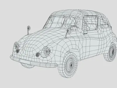 Subaru 360 1958 Low-poly 3D model