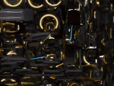 Cyberpunk Light Cycle 3D Model Futuristic Vehicle Low-poly 3D model