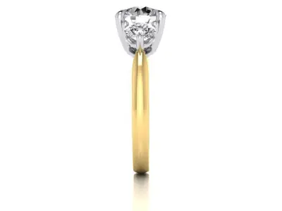 Trinity Style Engagement Ring 3D print model