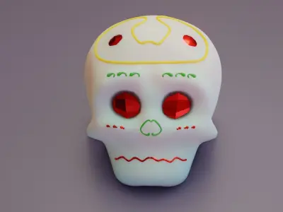 calaverita de azucar sugar skull 3D model
