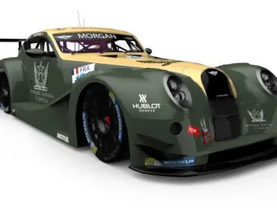 Morgan Aero SuperSports GT3 Low-poly 3D model