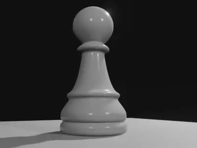 Pawn Chess Game Piece - Peao Jogo de Xadrez 3D model