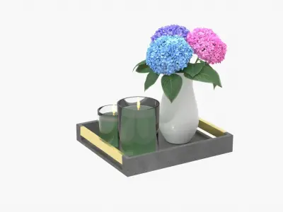 Decorative Set 3D model 5