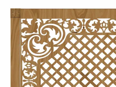 Decorative panel STL 3D model 9