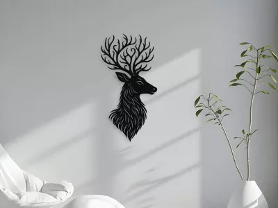 Bundle 38 Designs Deer Wall Art Files  3D model