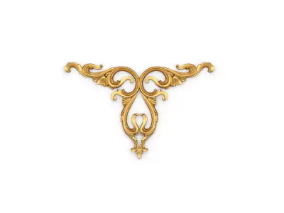 Classic carved decor ornament 407 3D model