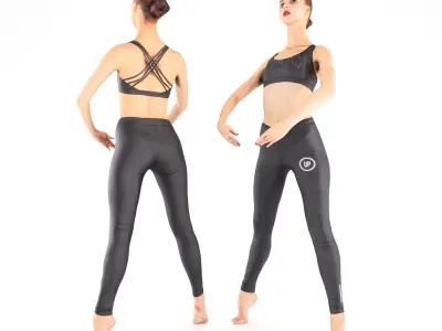 Ballet dancer 30 Low-poly 3D model