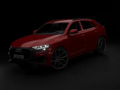 Audi Q8 Low-poly 3D model purchase