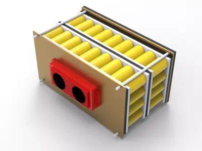 12v  100AH  Lifepo4   Battery  3D model