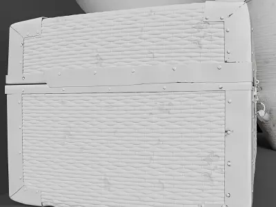 Decor white Uniqwa Low-poly 3D model