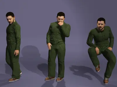 Realistic Man Strikingly similar to Ukrainian President Zelensky 3D model