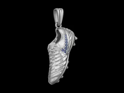 Football Boot Pendant with gems  N91 3D print model