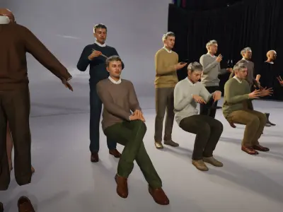 Modular Character - Asian Smart Casual Man - MG2 Low-poly 3D model