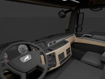 MAN TGM 18320 dump truck with crane 3D model