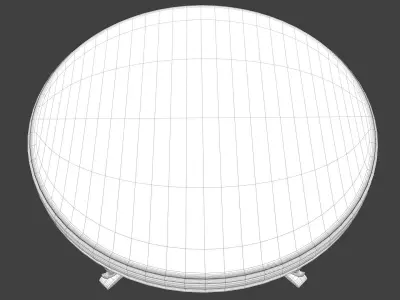 Antique Semarang Table 3D model