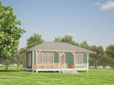 045Countryhouse Low-poly 3D model