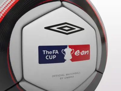 FA Cup Ball 2009 - Black 3D model